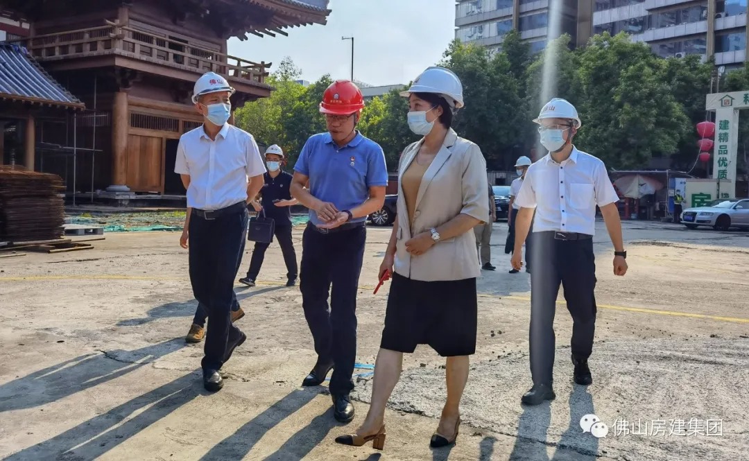 區(qū)委書記、區(qū)長嚴冰親臨現場督導——仁壽寺項目再度復工
